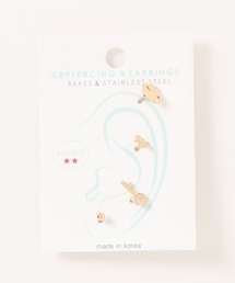 Peony（ピオニー）の「【Peony/ピオニー】/ステンレスポスト　片耳用　モチーフピアスセット（ピアス（片耳用））」