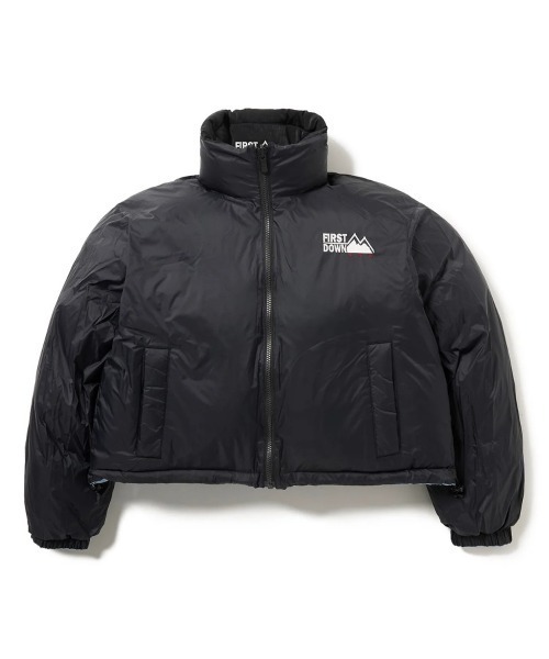 FIRST DOWN(ファーストダウン)の「FIRST DOWN SHORT BUBBLE DOWN JKT(ファーストダウン ショート バブルダウンジャケット)(ダウンジャケット/コート・レディース・ピンク/ブルー系/ブラック・SMALL/MEDIUM)」の12枚目の写真