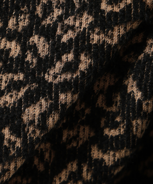 journal standard L'essage(ジャーナルスタンダードレサージュ)の「【SP】GIOLICA LEOPARDドルマンジャケット(ノーカラージャケット・レディース・ブラック・FREE)」の19枚目の写真