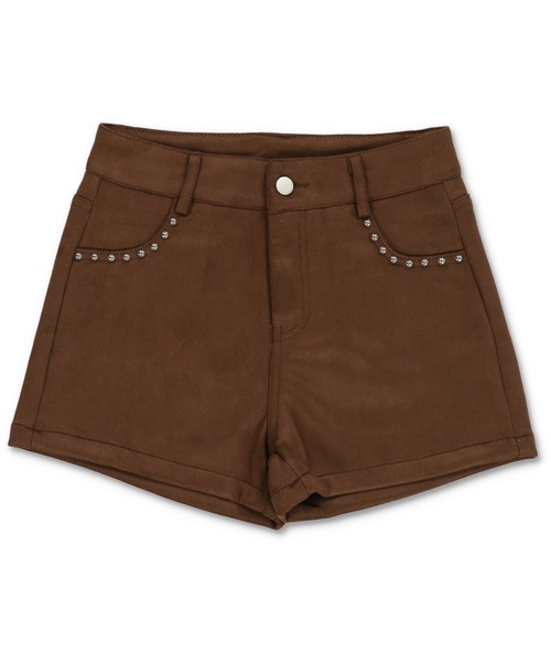 SPINNS（スピンズ）の「ウエスタンムードが今っぽ可愛い★美脚魅せスウェードショーパン（その他パンツ・レディース・ブラック/ブラウン・ONESIZE）」の11枚目の写真