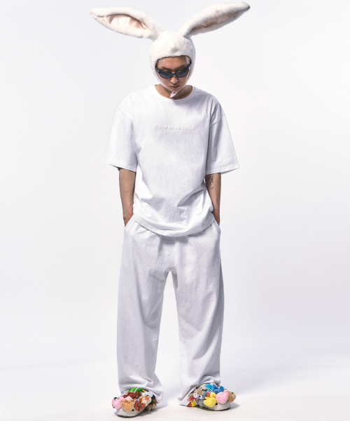 C WEAR BY THE GENIUS（シーウェアバイザジーニアス）の「シーウェア オーバーサイズTシャツ ホワイト（Tシャツ/カットソー・メンズ・その他・LARGE/MEDIUM/X-LARGE）」の2枚目の写真