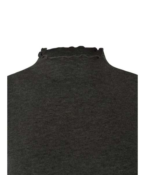 LUNECAVE(ルン ケイブ)の「サイレントモーダル長袖Tシャツ(Tシャツ/カットソー・レディース・チャコール・FREE)」の3枚目の写真