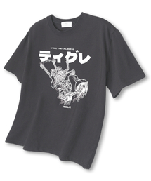 バイクスケール オーバーサイズ 半袖Tシャツ ダークグレー