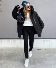 merrylatte | アンバランスヘムストレッチ デニムpt【Primaras】(デニムパンツ)