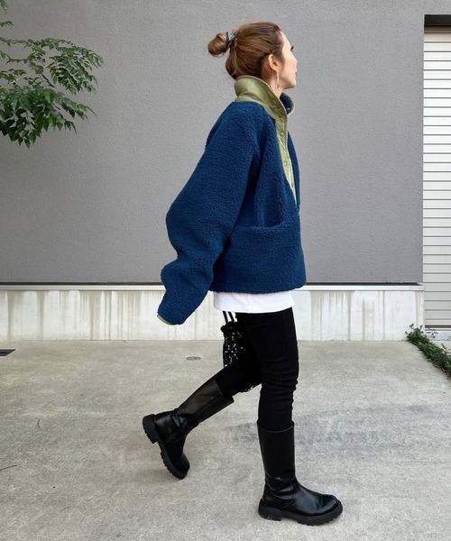 merrylatte(メリーラテ)の「アンバランスヘムストレッチ デニムpt【Primaras】(デニムパンツ・レディース・ブラウン/ブラック/ベージュ・M/S/L)」の7枚目の写真