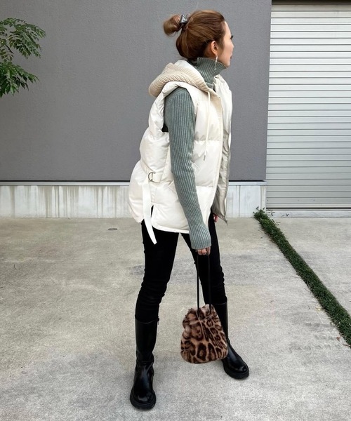 merrylatte(メリーラテ)の「アンバランスヘムストレッチ デニムpt【Primaras】(デニムパンツ・レディース・ブラウン/ブラック/ベージュ・M/S/L)」の10枚目の写真