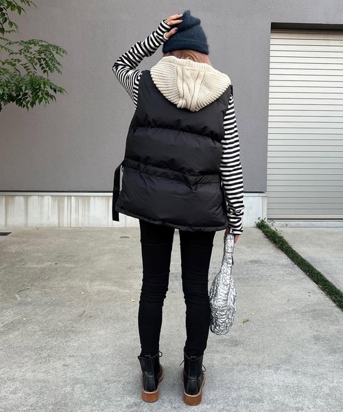 merrylatte(メリーラテ)の「アンバランスヘムストレッチ デニムpt【Primaras】(デニムパンツ・レディース・ブラウン/ブラック/ベージュ・M/S/L)」の11枚目の写真