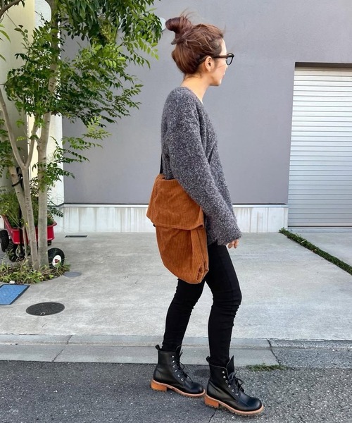 merrylatte(メリーラテ)の「アンバランスヘムストレッチ デニムpt【Primaras】(デニムパンツ・レディース・ブラウン/ブラック/ベージュ・M/S/L)」の17枚目の写真