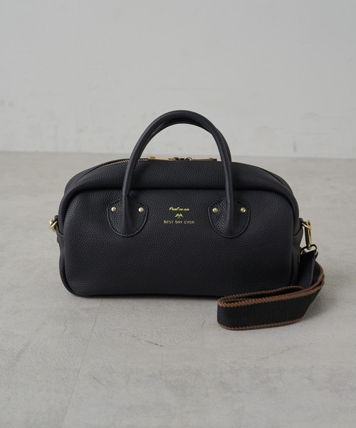 PUAL CE CIN(ピュアルセシン)の「レザー2WAYバッグ(トートバッグ・レディース・ブラック/グレイッシュベージュ・FREE)」の7枚目の写真