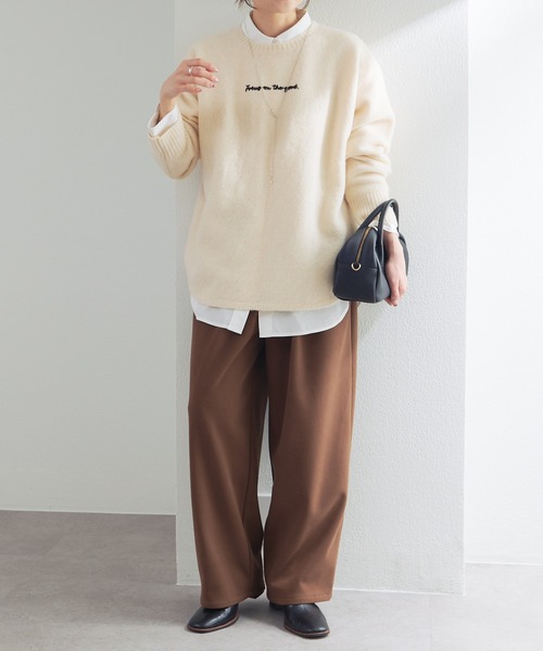 PUAL CE CIN(ピュアルセシン)の「レザー2WAYバッグ(トートバッグ・レディース・ブラック/グレイッシュベージュ・FREE)」の8枚目の写真