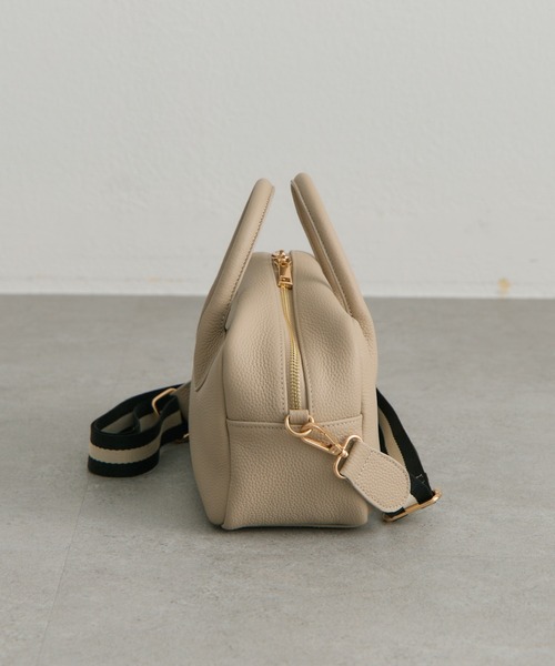 PUAL CE CIN(ピュアルセシン)の「レザー2WAYバッグ(トートバッグ・レディース・ブラック/グレイッシュベージュ・FREE)」の19枚目の写真