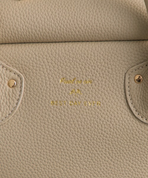 PUAL CE CIN(ピュアルセシン)の「レザー2WAYバッグ(トートバッグ・レディース・ブラック/グレイッシュベージュ・FREE)」の21枚目の写真