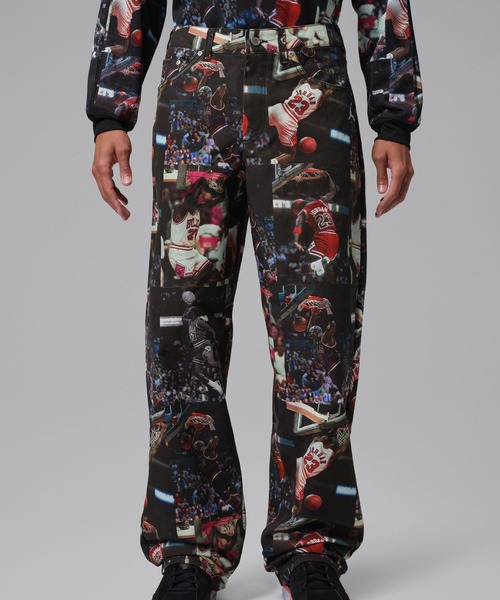 JORDAN BRAND(ジョーダンブランド)の「JORDAN BRAND M J FLT AOP WVN PANT / ジョーダン ブランド FLT AOP ウーヴン パンツ / NIKE【SP】(その他パンツ・メンズ・ブラック・30inch/32inch/34inch/36inch)」の2枚目の写真