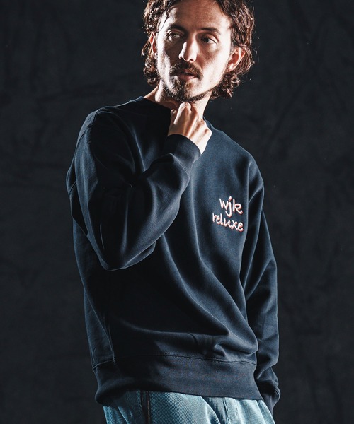 wjk reluxe(ダブルジェーケーリラックス)の「msw1827-heavy sweat pullover トレーナー(WR26S-22)(スウェット・メンズ・ブラック/ホワイト/ネイビー・XL/L/M/S)」の4枚目の写真