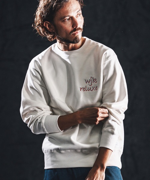 wjk reluxe(ダブルジェーケーリラックス)の「msw1827-heavy sweat pullover トレーナー(WR26S-22)(スウェット・メンズ・ブラック/ホワイト/ネイビー・XL/L/M/S)」の9枚目の写真