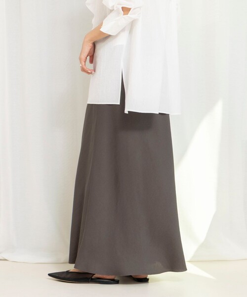 NOLLEY’S（ノーリーズ）の「ウォッシャブルセルロースバイヤススカート（スカート・レディース・ミント/ベージュ/カーキ・1/2）」の11枚目の写真