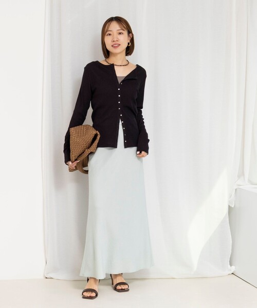 NOLLEY’S（ノーリーズ）の「ウォッシャブルセルロースバイヤススカート（スカート・レディース・ミント/ベージュ/カーキ・1/2）」の16枚目の写真