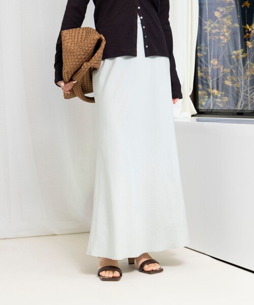 NOLLEY’S（ノーリーズ）の「ウォッシャブルセルロースバイヤススカート（スカート・レディース・ミント/ベージュ/カーキ・1/2）」の18枚目の写真