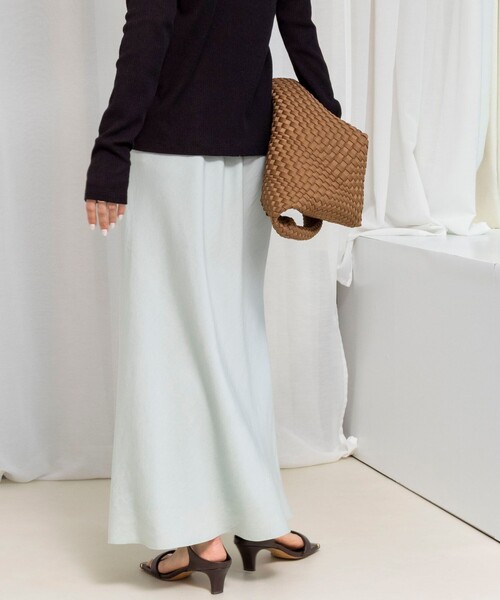 NOLLEY’S（ノーリーズ）の「ウォッシャブルセルロースバイヤススカート（スカート・レディース・ミント/ベージュ/カーキ・1/2）」の19枚目の写真