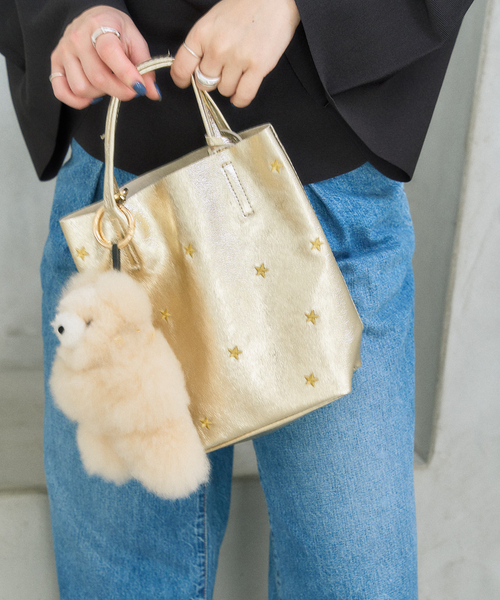 MARLON FIRENZE（マーロンフィレンツェ）の「MARLON/マーロン STARS EMBROIDERED TOTE（トートバッグ・レディース・ゴールド/シルバー・FREE）」の20枚目の写真