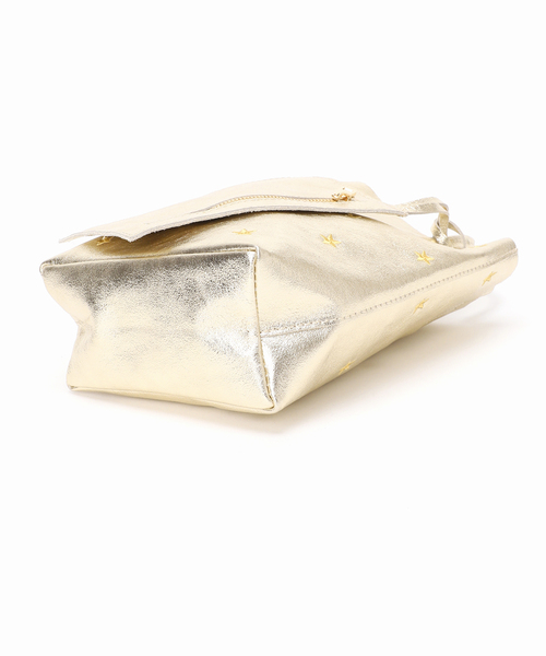 MARLON FIRENZE（マーロンフィレンツェ）の「MARLON/マーロン STARS EMBROIDERED TOTE（トートバッグ・レディース・ゴールド/シルバー・FREE）」の5枚目の写真