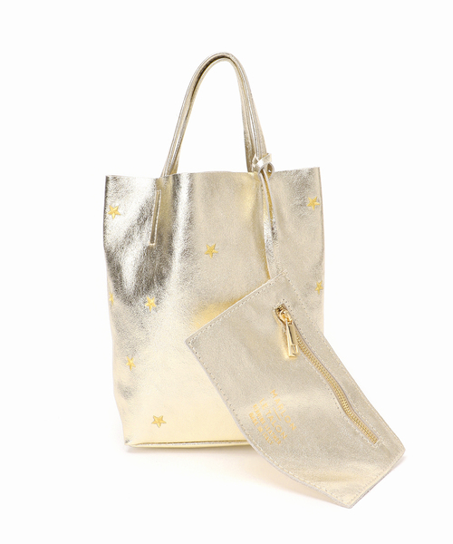 MARLON FIRENZE（マーロンフィレンツェ）の「MARLON/マーロン STARS EMBROIDERED TOTE（トートバッグ・レディース・ゴールド/シルバー・FREE）」の16枚目の写真