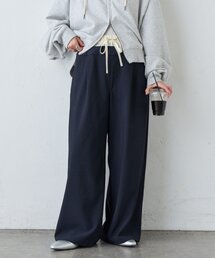 CIAOPANIC TYPY | 【3サイズ展開】ダブルウエストワイドイージースラックス(スラックス)