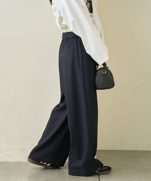 CIAOPANIC TYPY（チャオパニックティピー）の「【3サイズ展開】ダブルウエストワイドイージースラックス（スラックス・レディース・ベージュ/グレー/ブラック・SMALL/LARGE/MEDIUM）」の10枚目の写真