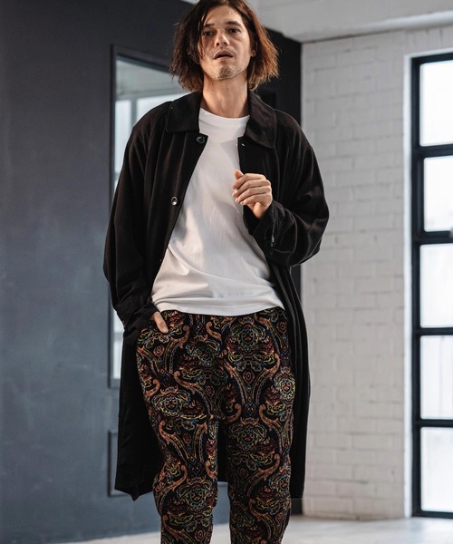 CAMBIO（カンビオ）の「mj11353-Rayon Linen Soutien Collar Shirt Coat シャツコート(S63626cmb)（ステンカラーコート・メンズ・ブラック/ベージュ/キナリ・S/M/L）」の15枚目の写真