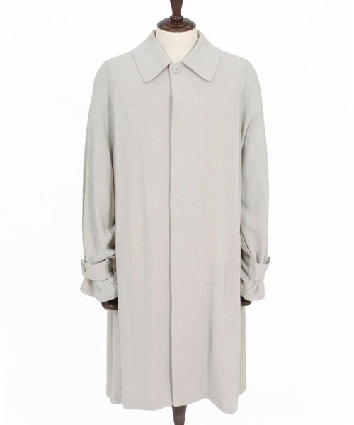 CAMBIO（カンビオ）の「mj11353-Rayon Linen Soutien Collar Shirt Coat シャツコート(S63626cmb)（ステンカラーコート・メンズ・ブラック/ベージュ/キナリ・S/M/L）」の21枚目の写真