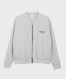 KINDS（カインズ）の「コンパクトロゴスウェットブルゾン_グレー（MA-1）」