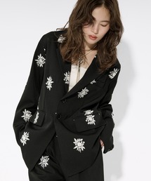 Ezick（エジック）の「Embroidery single jacket 刺繍シングルジャケット（テーラードジャケット）」