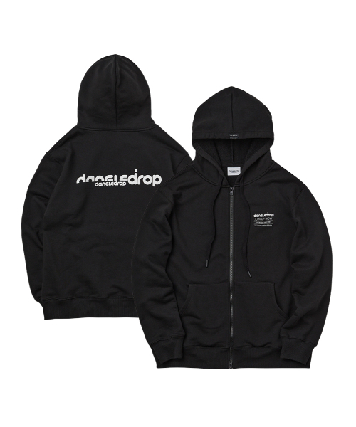 DANGLEDROP（ダングルドロップ）の「アセンティックロゴフードジップアップブラック（パーカー・メンズ・その他・M/L）」の2枚目の写真
