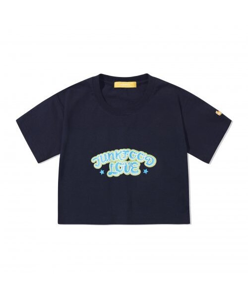 MAINBOOTH(メインブース)の「Junkfood Crop T-shirt(NAVY)(Tシャツ/カットソー・レディース・その他・ONE SIZE)」の2枚目の写真