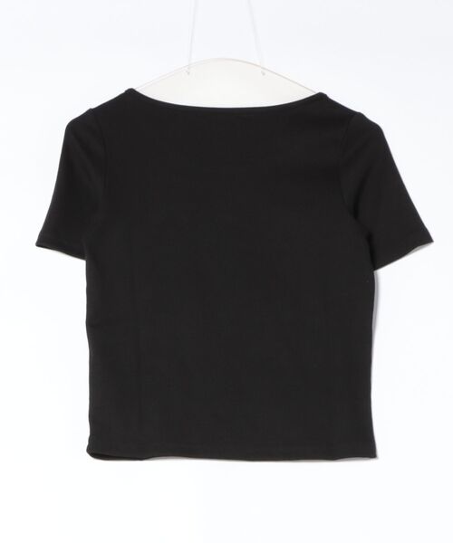 SpRay(スプレイ)の「テレコ刺繍モチーフ Tシャツ(Tシャツ/カットソー・レディース・オフホワイト/ブラック/チャコールグレー/グレー・FREE)」の22枚目の写真