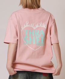 THRASHER/スラッシャー 半袖 Tシャツ レディース プリントSSTEE ムラサキ限定 262TH2ST086