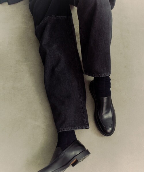 ADAM ET ROPE'（アダムエロペ）の「《別注》【AMOMENTO for ADAM ET ROPE'】 DRAWSTRING DENIM PANTS（その他パンツ・メンズ・チャコールグレー・M）」の9枚目の写真