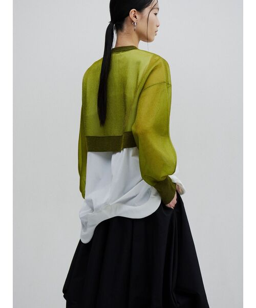 UN3D.（アンスリード）の「WAVE HEM PADDED TOP / ウェーブヘムパデッドトップ（タンクトップ・レディース・ブラック/ホワイト・38/36）」の14枚目の写真