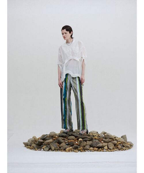 UN3D.（アンスリード）の「WAVE HEM PADDED TOP / ウェーブヘムパデッドトップ（タンクトップ・レディース・ブラック/ホワイト・38/36）」の16枚目の写真