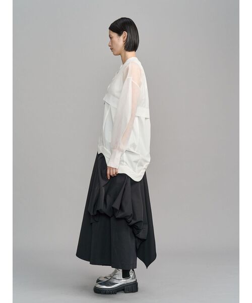 UN3D.（アンスリード）の「WAVE HEM PADDED TOP / ウェーブヘムパデッドトップ（タンクトップ・レディース・ブラック/ホワイト・38/36）」の22枚目の写真