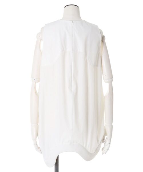 UN3D.（アンスリード）の「WAVE HEM PADDED TOP / ウェーブヘムパデッドトップ（タンクトップ・レディース・ブラック/ホワイト・38/36）」の7枚目の写真