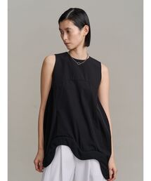 UN3D. | WAVE HEM PADDED TOP / ウェーブヘムパデッドトップ(タンクトップ)