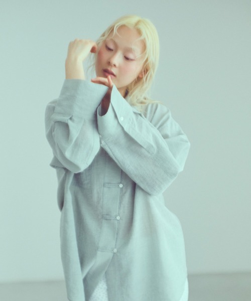 EN NEUME(エンノイム)の「China Wide Shirts(シャツ/ブラウス・レディース・グリーン/ピンク/オフホワイト・FREE)」の17枚目の写真
