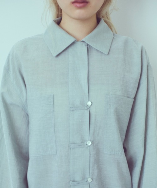 EN NEUME(エンノイム)の「China Wide Shirts(シャツ/ブラウス・レディース・グリーン/ピンク/オフホワイト・FREE)」の22枚目の写真