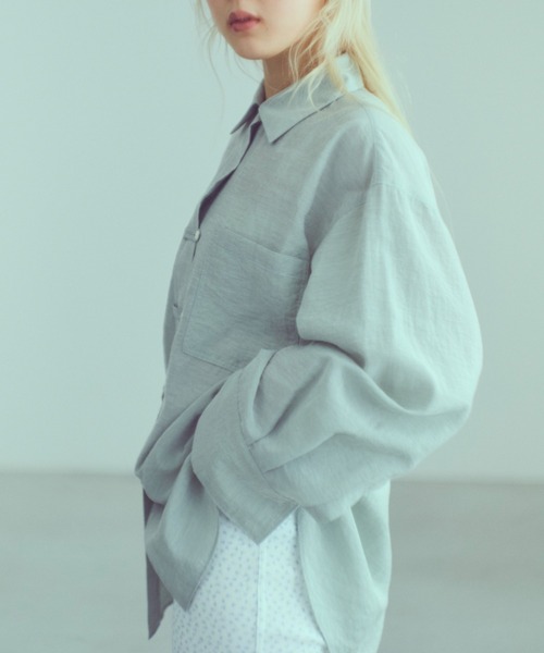 EN NEUME(エンノイム)の「China Wide Shirts(シャツ/ブラウス・レディース・グリーン/ピンク/オフホワイト・FREE)」の21枚目の写真