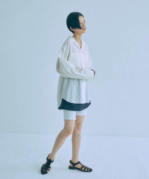 EN NEUME(エンノイム)の「China Wide Shirts(シャツ/ブラウス・レディース・グリーン/ピンク/オフホワイト・FREE)」の10枚目の写真