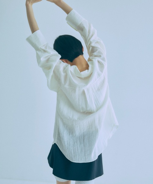 EN NEUME(エンノイム)の「China Wide Shirts(シャツ/ブラウス・レディース・グリーン/ピンク/オフホワイト・FREE)」の11枚目の写真