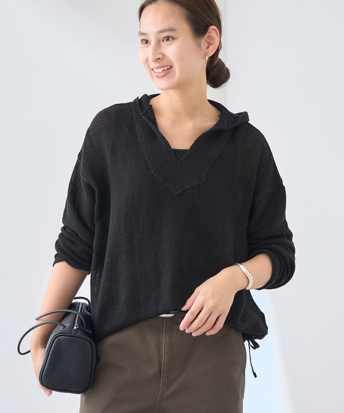 メッシュフードプルオーバー　新品 メッシュフードプルオーバー（Tシャツ/カットソー）｜FRAMeWORK