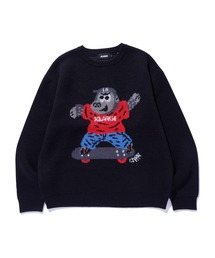 XLARGE | GORILLA CREWNECK KNIT SWEATER(ニット/セーター)