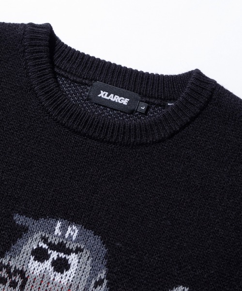 XLARGE(エクストララージ)の「GORILLA CREWNECK KNIT SWEATER(ニット/セーター・メンズ・ブラウン/ブラック・L/XL/M/S)」の5枚目の写真